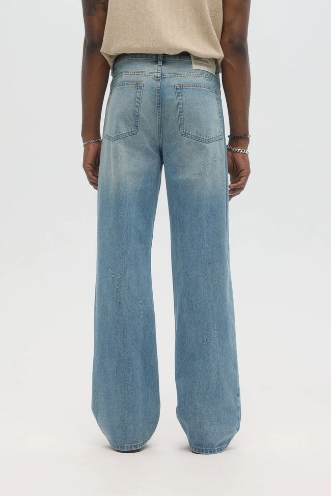 DOMREBEL Jerk Jeans - Mid Blue