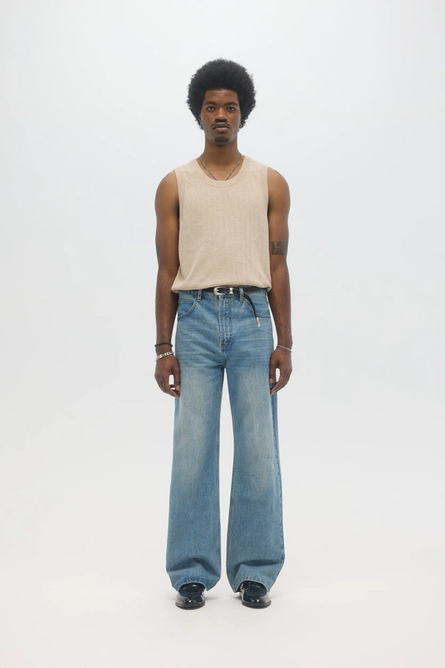 DOMREBEL Jerk Jeans - Mid Blue