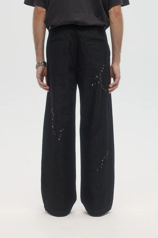 DOMREBEL Lazy Jeans - Faded Black