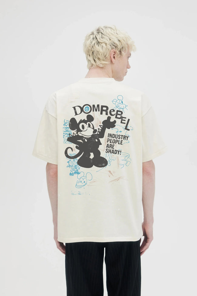 DOMREBEL Shady Tee - White