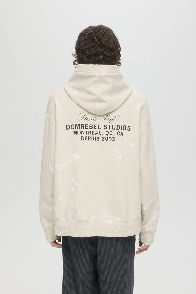 DOMREBEL Staff Pullover Hoodie - Greige