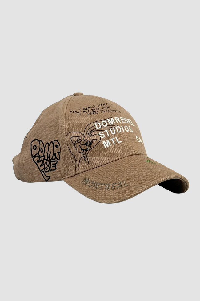 DOMREBEL Sketch Bunny Hat - Beige