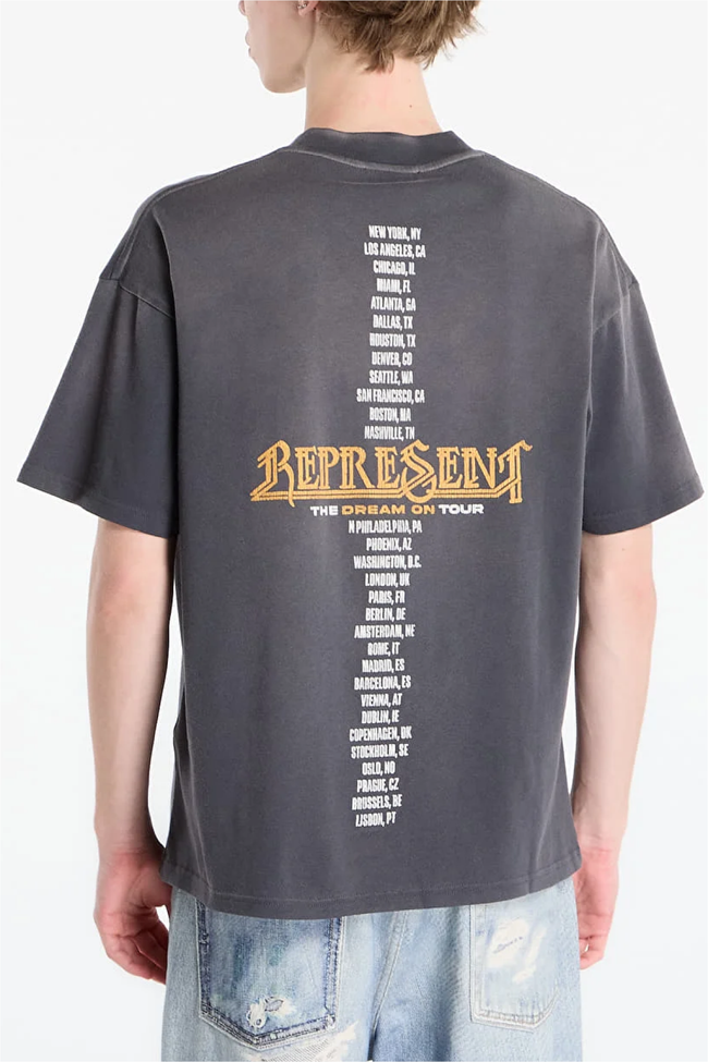 Represent Golden Tour Tee - Sunfade Grey