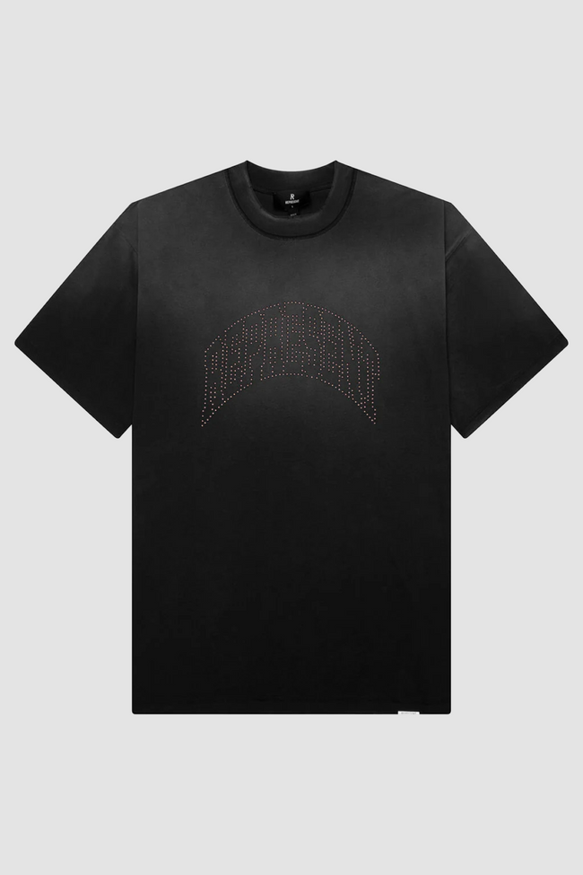 Represent Embellished Represent Tee - Stained Black