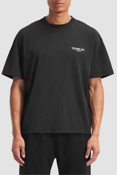 Represent 247 Team247 Oversized Tee - Jet Black - Due West