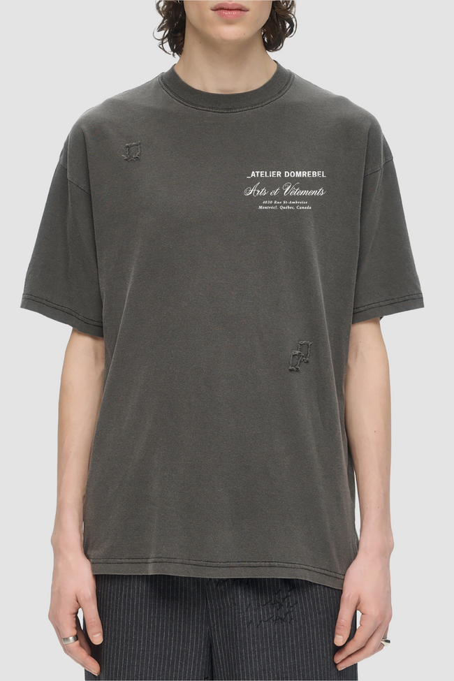 DOMREBEL Arts Vetements Tee - Faded Black