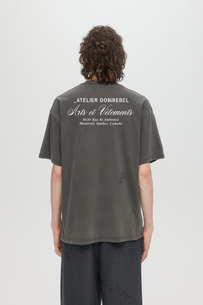 DOMREBEL Arts Vetements Tee - Faded Black