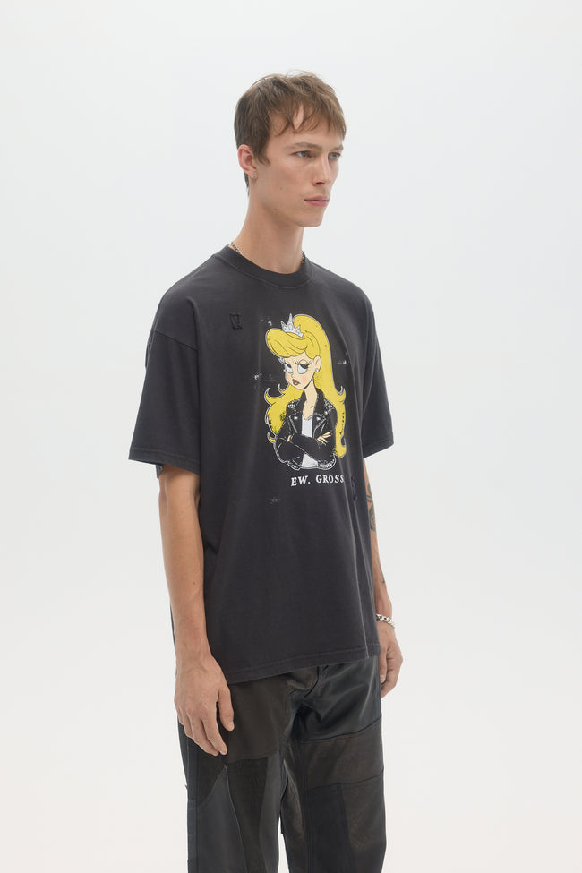 DOMREBEL Eye Roll Tee - Old Black