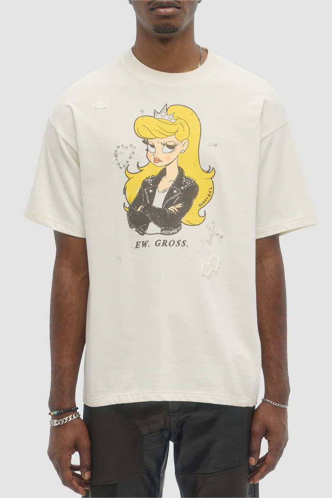 DOMREBEL Eye Roll Tee - Old White