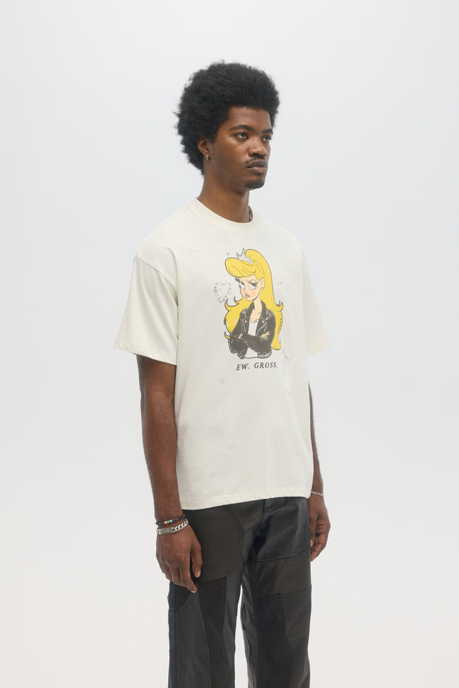 DOMREBEL Eye Roll Tee - Old White