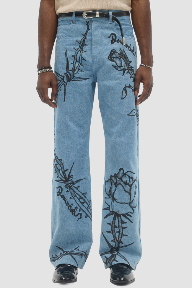 DOMREBEL Inked Jeans - Denim