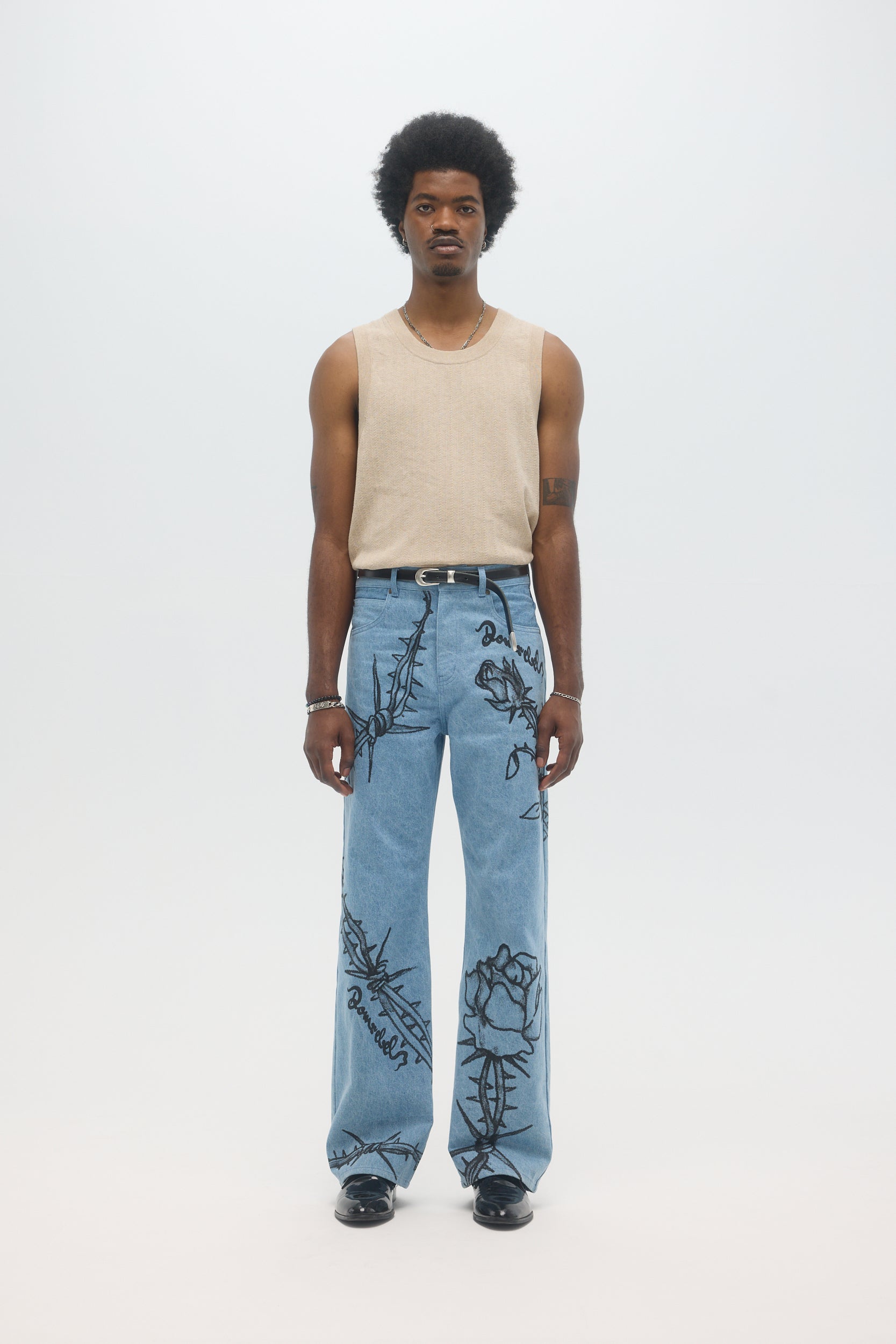 DOMREBEL Inked Jeans - Denim - Due West