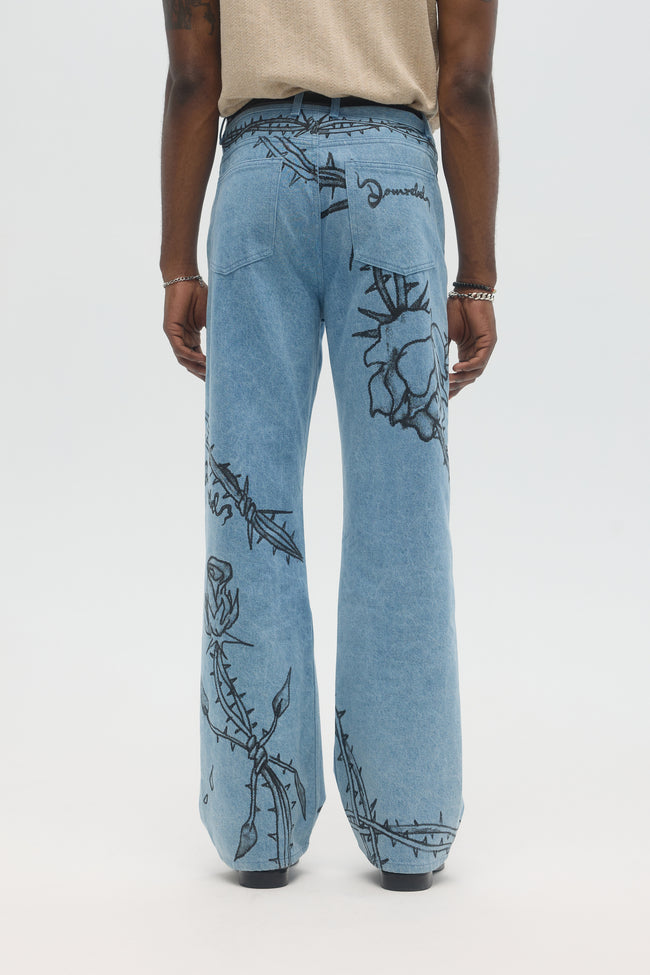 DOMREBEL Inked Jeans - Denim