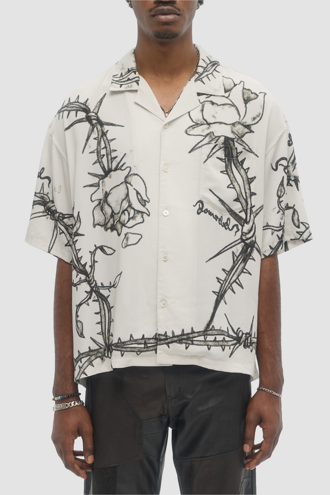 DOMREBEL Inked Shirt - Beige