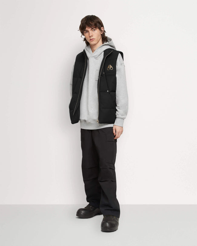 Moose Knuckles Mens Down Vest Montreal - Black