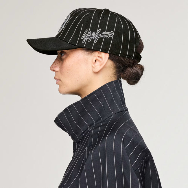 Y-3 Pinstripe Cap - Black
