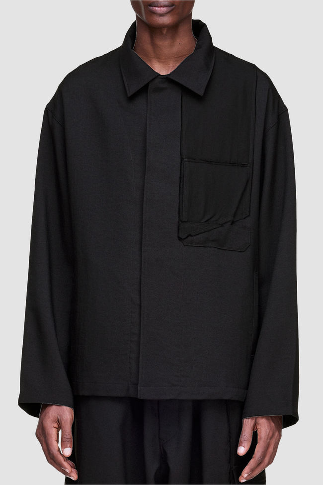 Y-3 Utility Blouson Shirt - Black