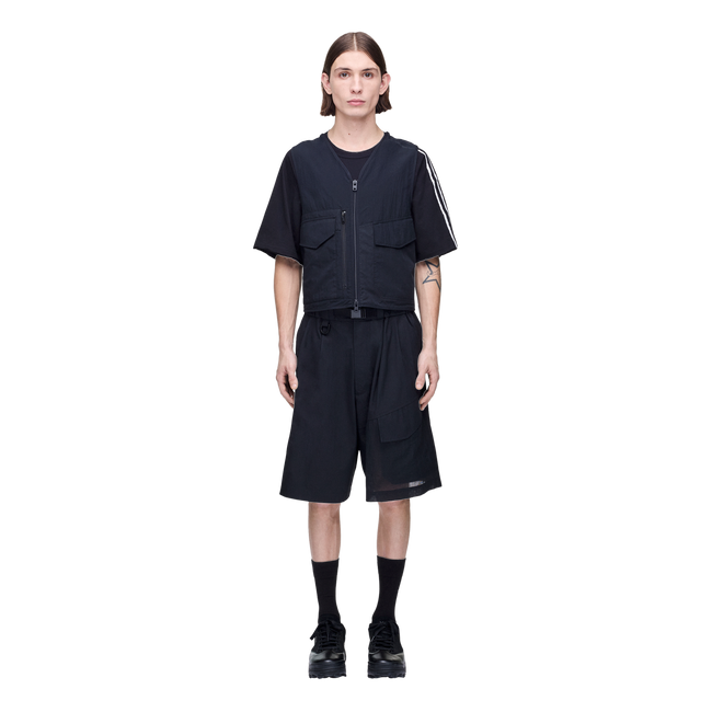 Y-3 UT Wide Leg Shorts - Black