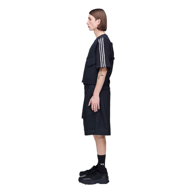 Y-3 UT Wide Leg Shorts - Black
