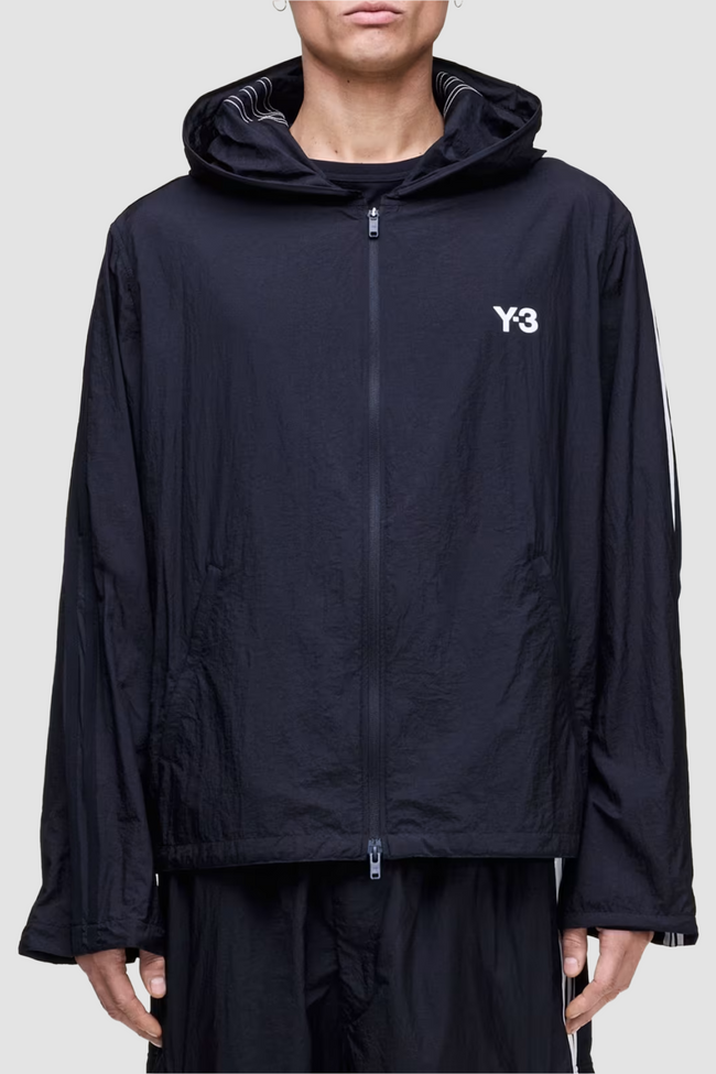 Y-3 Nylon Wired 3 Stripes Track Top - Black