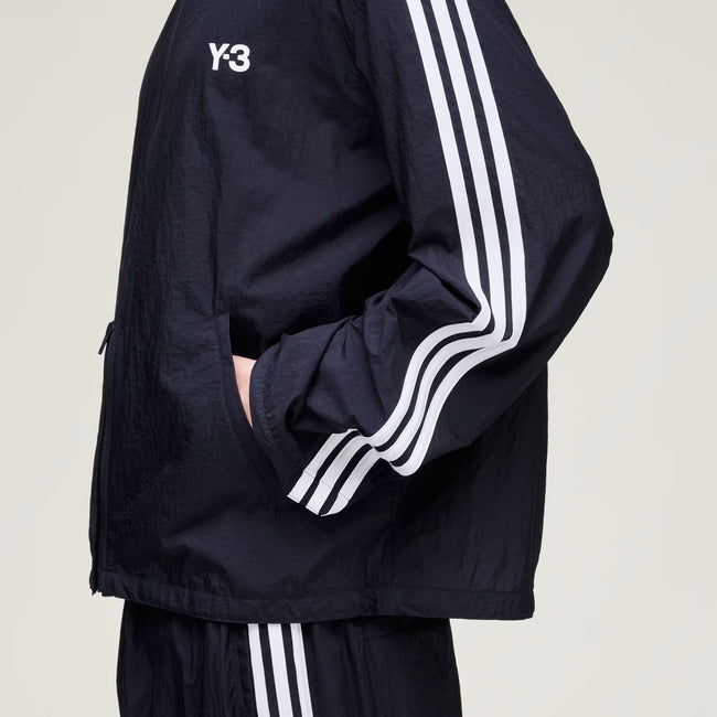 Y-3 Nylon Wired 3 Stripes Track Top - Black