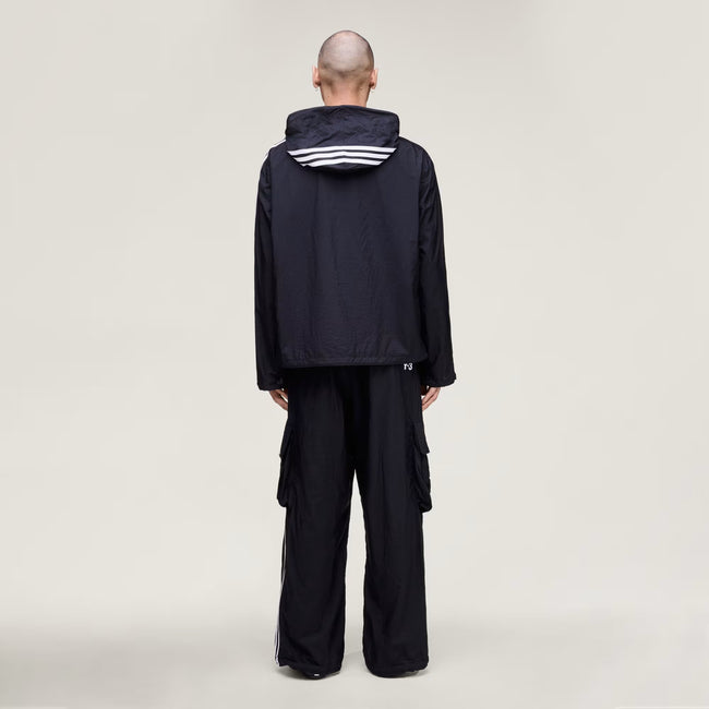Y-3 Nylon Wired 3 Striped Cargo Pants - Black
