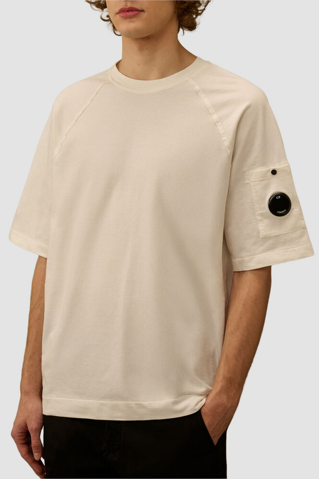 C.P. Company 034A Sweatshirt Tee - Gauze White