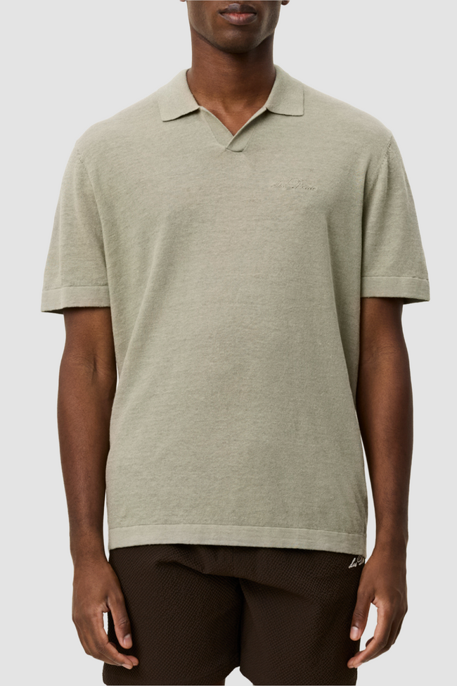 Les Deux Emmanuel Knit Polo - Green