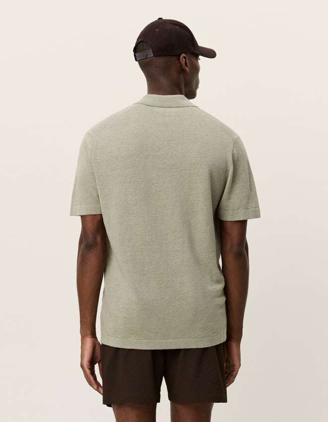 Les Deux Emmanuel Knit Polo - Green
