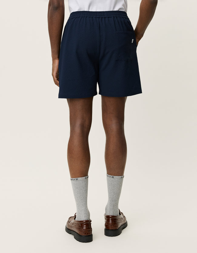 Les Deux Stan Seersucker Swimsuit - Dark Navy