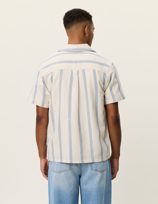 Les Deux Lawson Stripe Shirt - Eggnog White