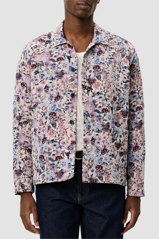 Les Deux Hugh Jacquard Overshirt - Ivory