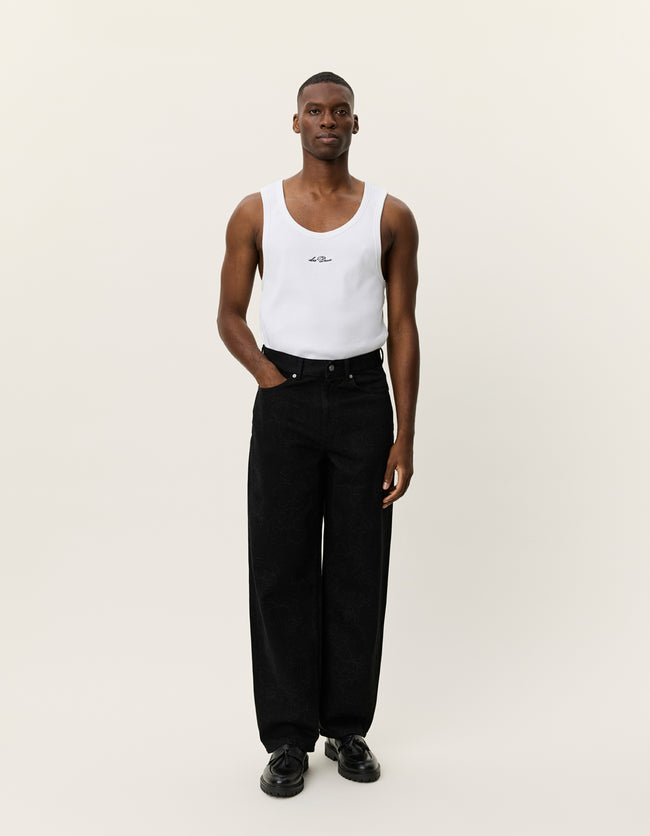 Les Deux Roi AOP Jeans - Black