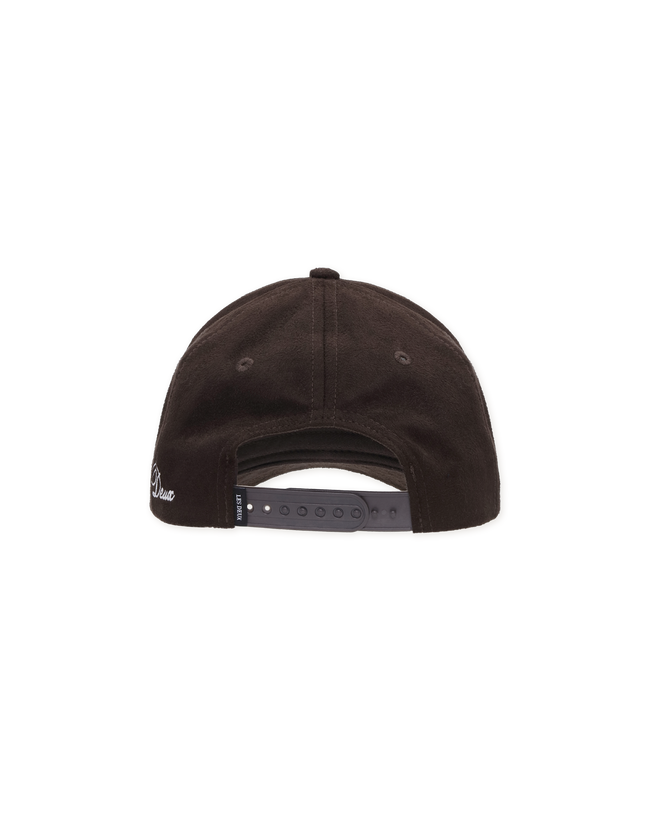 Les Deux Encore Suede Baseball Cap - Brown