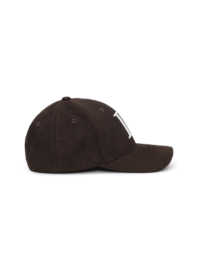 Les Deux Encore Suede Baseball Cap - Brown