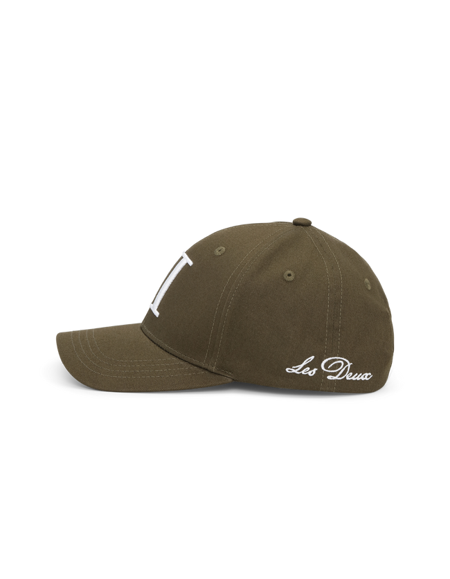 Les Deux Encore Organic Baseball Cap - Olive