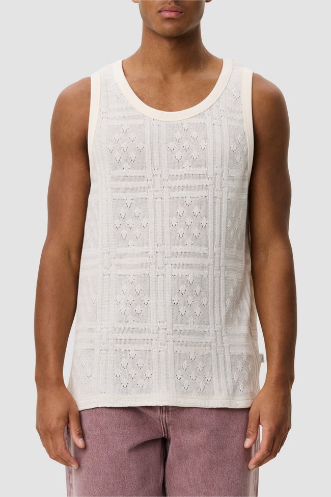 Les Deux Huxley Pointell Tank - White