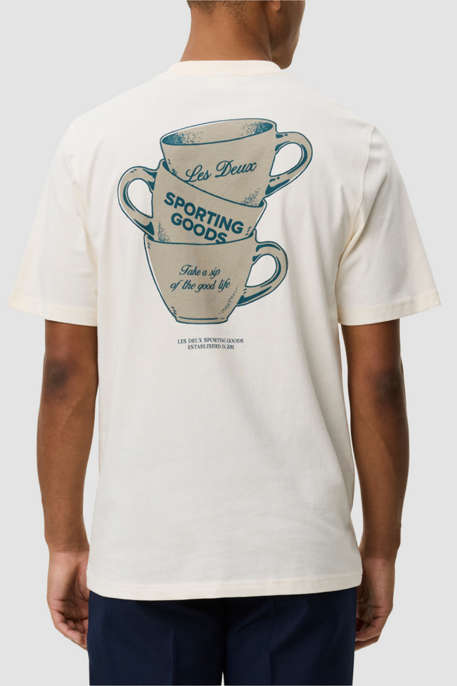 Les Deux Ben Artist Tee - White