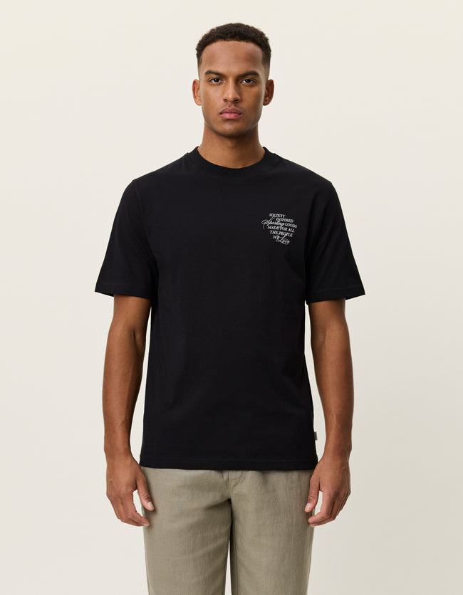 Les Deux Ben Faience Tee - Black