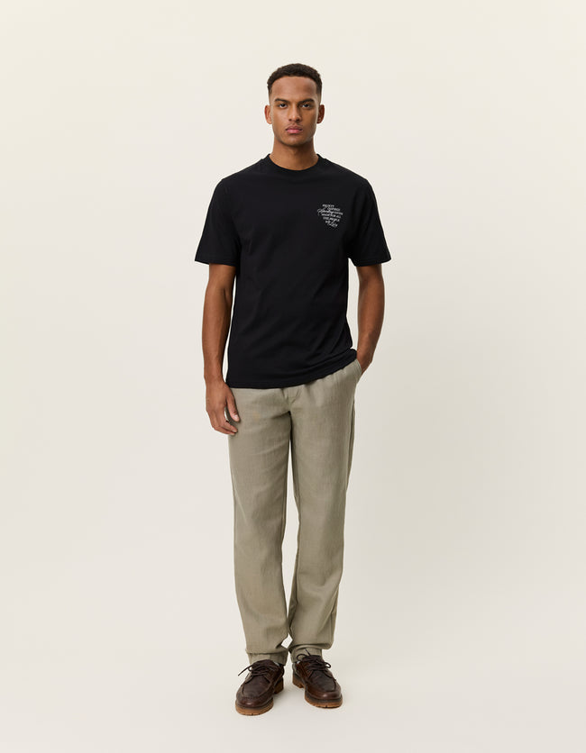 Les Deux Ben Faience Tee - Black