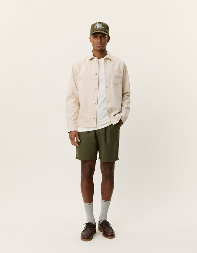 Les Deux Layton Faience Twill Shirt - Ivory