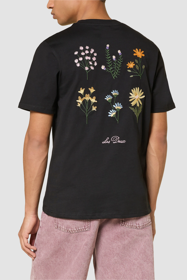 Les Deux Wild Flower Tee - Black