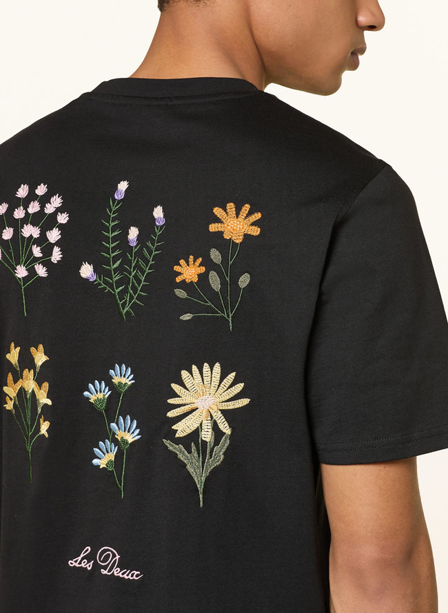 Les Deux Wild Flower Tee - Black