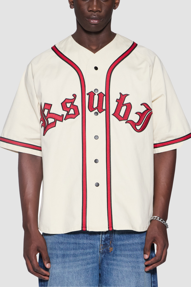 Ksubi Kball Baseball Jersey Top - Natural