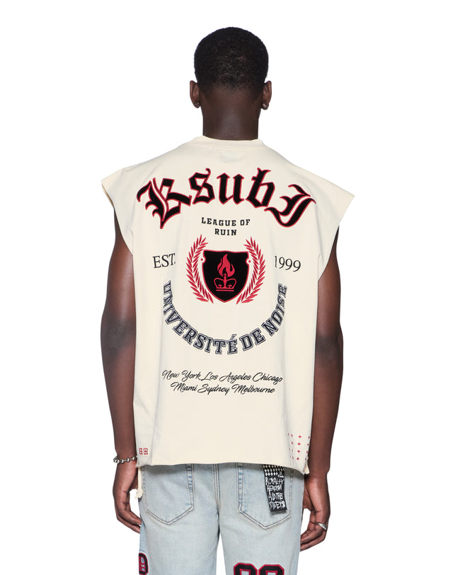 Ksubi League Ekcess Cut Tank - Natural