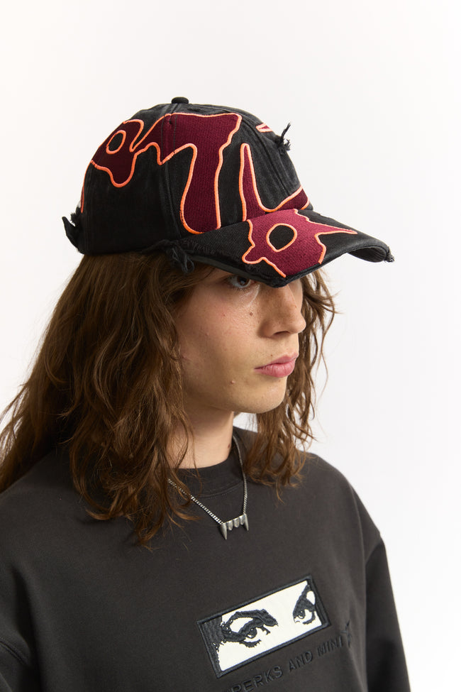 P.A.M Seven Eighths Baseball Cap - Black