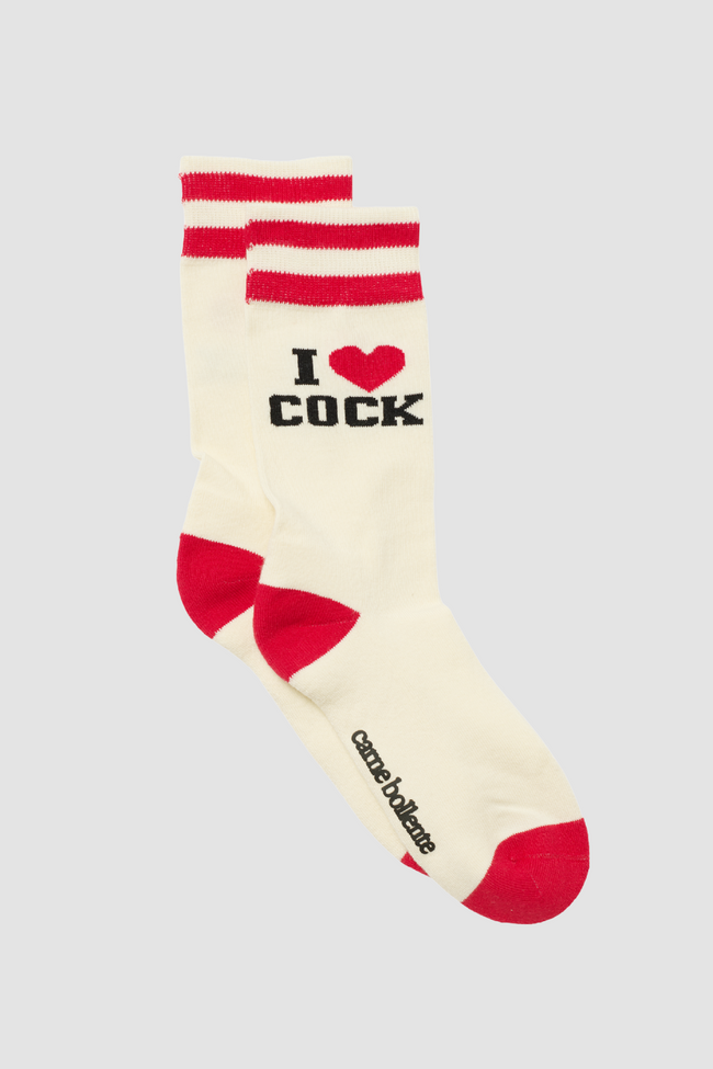 Carne Bollente Dirty Laundry Socks - Cream