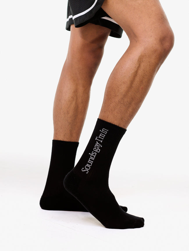 Carne Bollente Smells Gay I'm In Socks - Black