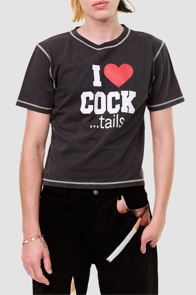 Carne Bollente Big Tipper Baby Tee - Black