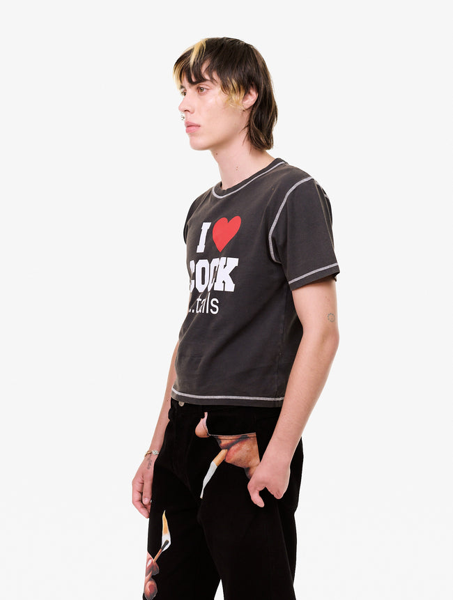 Carne Bollente Big Tipper Baby Tee - Black